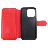 Rvelon iPhone 15 Pro Etui 4 Kortlomme MagSafe Rød