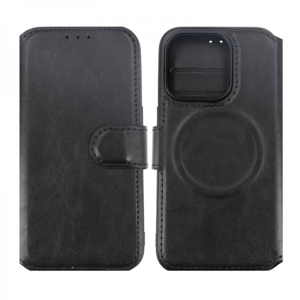 Rvelon iPhone 15 Pro Etui 4 Kortlomme MagSafe Svart