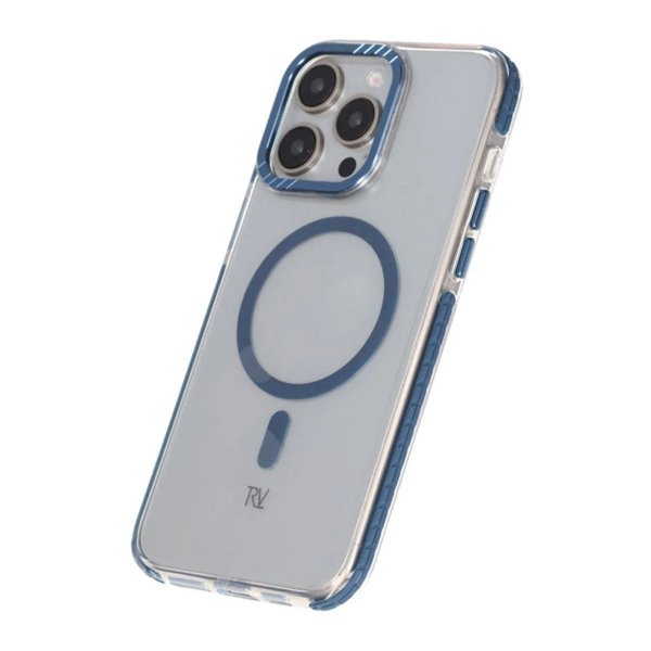 Rvelon iPhone 15 Pro Deksel Forsterkede hjørner Blå