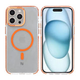 Rvelon iPhone 15 Pro Deksel Forsterkede hjørner Oransje
