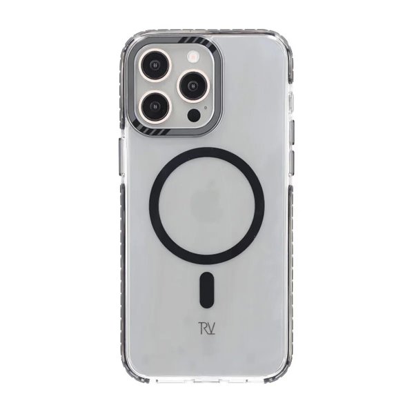 Rvelon iPhone 15 Pro Deksel Forsterkede hjørner Svart