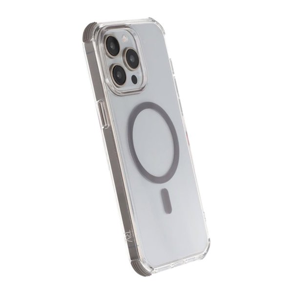 Rvelon iPhone 15 Pro Deksel Forsterkede hjørner Grå