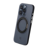 Rvelon iPhone 15 Pro Deksel Roterbart Stativ Svart