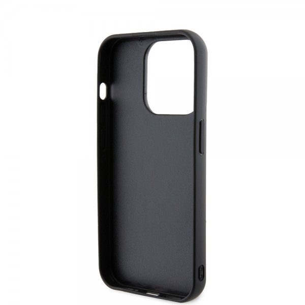 Karl Lagerfeld iPhone 15 Pro Deksel 3D Rubber Karl & Choupette Svart