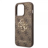 Guess iPhone 15 Pro Deksel 4G Logo Brun