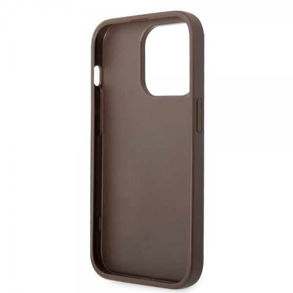 Guess iPhone 15 Pro Deksel 4G Logo Brun