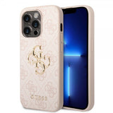 Guess iPhone 15 Pro Deksel 4G Logo Rosa