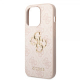Guess iPhone 15 Pro Deksel 4G Logo Rosa