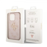 Guess iPhone 15 Pro Deksel 4G Logo Rosa