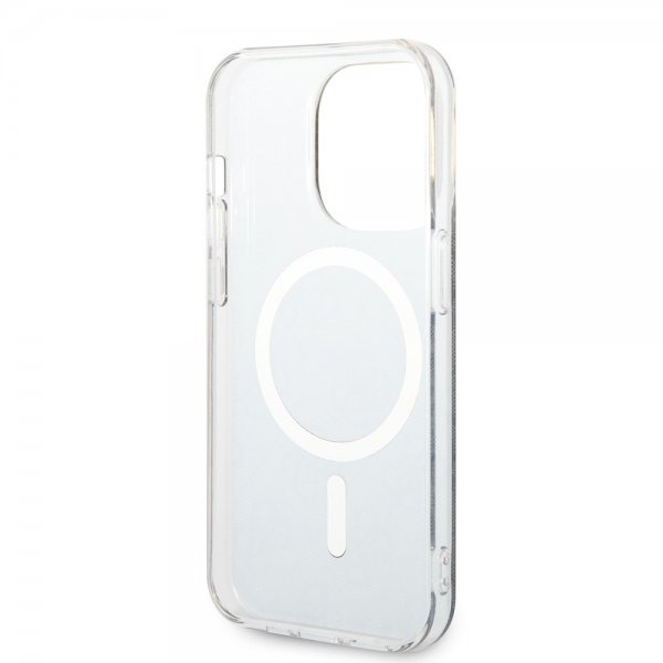 Guess iPhone 15 Pro Deksel 4G Pattern MagSafe Svart