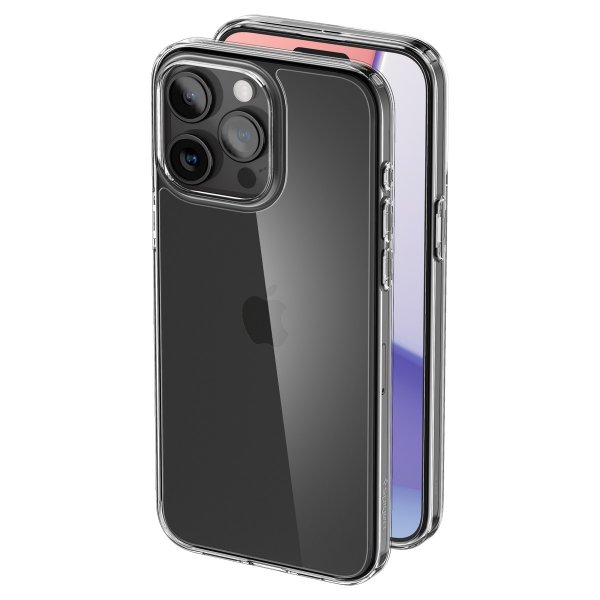 Spigen iPhone 15 Pro Deksel Air Skin Hybrid Crystal Clear