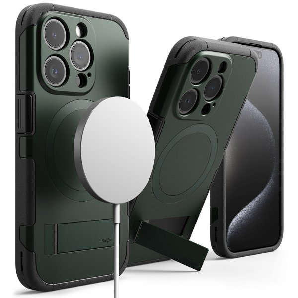 Ringke iPhone 15 Pro Deksel Alles MagSafe Dark Green