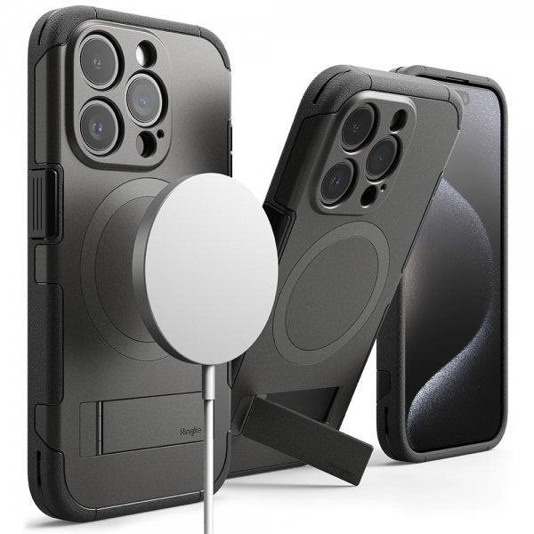Ringke iPhone 15 Pro Deksel Alles MagSafe Gun Metal