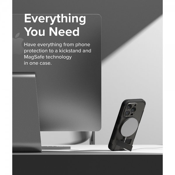 Ringke iPhone 15 Pro Deksel Alles MagSafe Gun Metal