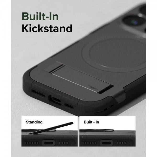 Ringke iPhone 15 Pro Deksel Alles MagSafe Gun Metal