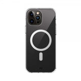 Xqisit iPhone 15 Pro Deksel Antishock Case MagSafe Transparent
