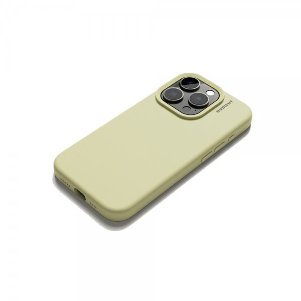 Nudient iPhone 15 Pro Deksel Base Case Pale Yellow