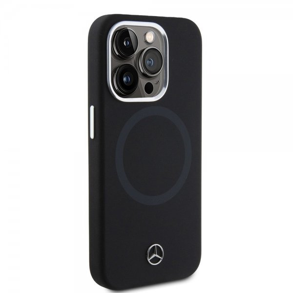 Mercedes Benz iPhone 15 Pro Deksel Bicolor MagSafe Svart