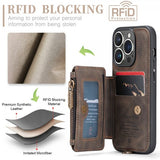 CaseMe iPhone 15 Pro Deksel C20 Series Kaffe