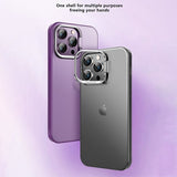 X-Level iPhone 15 Pro Deksel Camera Frame Kickstand Blå