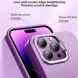 X-Level iPhone 15 Pro Deksel Camera Frame Kickstand Lilla