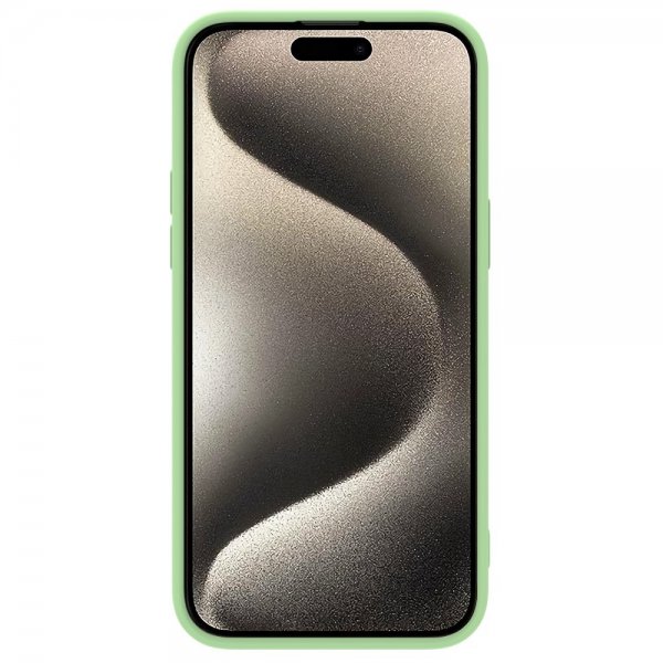 Nillkin iPhone 15 Pro Deksel CamShield Silky MagSafe Lysegrønn