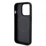 Ferrari iPhone 15 Pro Deksel Carbon PU Leather MagSafe Svart