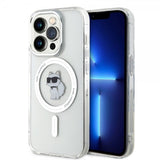 Karl Lagerfeld iPhone 15 Pro Deksel Choupette MagSafe Transparent