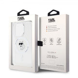 Karl Lagerfeld iPhone 15 Pro Deksel Choupette MagSafe Transparent