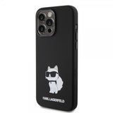 Karl Lagerfeld iPhone 15 Pro Deksel Choupette NFT Svart