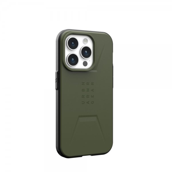 Urban Armor Gear (UAG) iPhone 15 Pro Deksel Civilian MagSafe Olive Drab