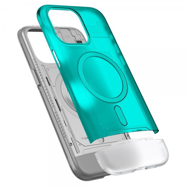 Spigen iPhone 15 Pro Deksel Classic C1 MagFit Bondi Blue