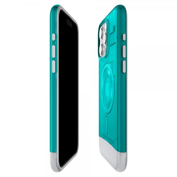 Spigen iPhone 15 Pro Deksel Classic C1 MagFit Bondi Blue