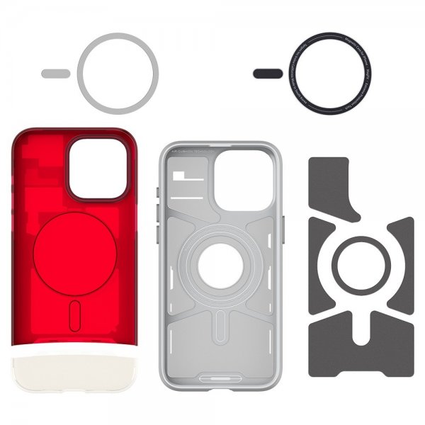Spigen iPhone 15 Pro Deksel Classic C1 MagFit Ruby
