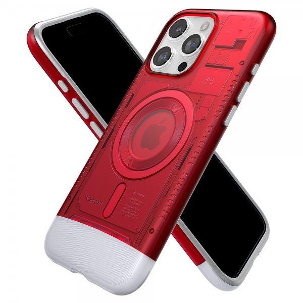 Spigen iPhone 15 Pro Deksel Classic C1 MagFit Ruby
