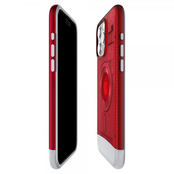 Spigen iPhone 15 Pro Deksel Classic C1 MagFit Ruby