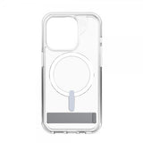 Zagg iPhone 15 Pro Deksel Crystal Palace Snap Kickstand Transparent