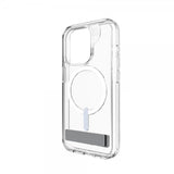 Zagg iPhone 15 Pro Deksel Crystal Palace Snap Kickstand Transparent