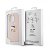 Hello Kitty iPhone 15 Pro Deksel Debossed Logo MagSafe Rosa