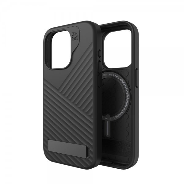 Zagg iPhone 15 Pro Deksel Denali Snap Kickstand Svart