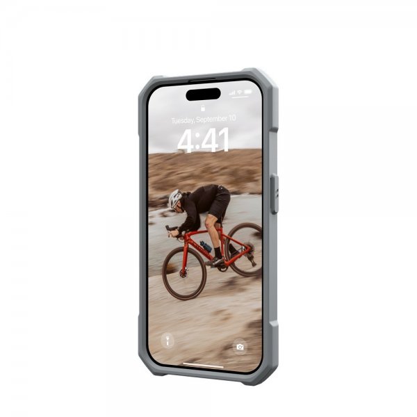 Urban Armor Gear (UAG) iPhone 15 Pro Deksel Essential Armor MagSafe Sølv