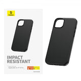 Baseus iPhone 15 Pro Deksel Fauxther Series Svart