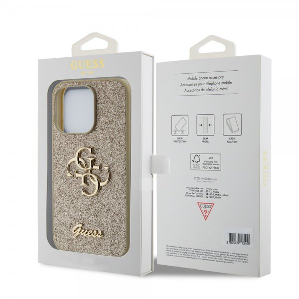 Guess iPhone 15 Pro Deksel Fixed Glitter Gull