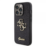 Guess iPhone 15 Pro Deksel Fixed Glitter Svart