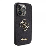Guess iPhone 15 Pro Deksel Fixed Glitter Svart