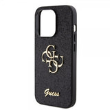 Guess iPhone 15 Pro Deksel Fixed Glitter Svart