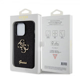 Guess iPhone 15 Pro Deksel Fixed Glitter Svart