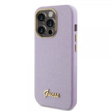 Guess iPhone 15 Pro Deksel Full Glitter Wrapped Lilac