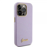 Guess iPhone 15 Pro Deksel Full Glitter Wrapped Lilac