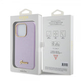 Guess iPhone 15 Pro Deksel Full Glitter Wrapped Lilac
